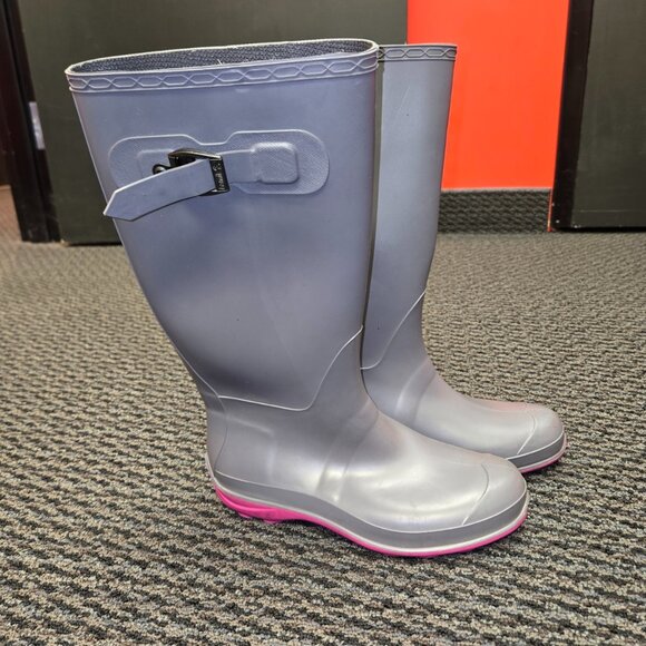 Kamik Shoes - KAMIK Made in Canada Wellies Rain Boots Gray Pink Women's 8 Rubber Splash Casual